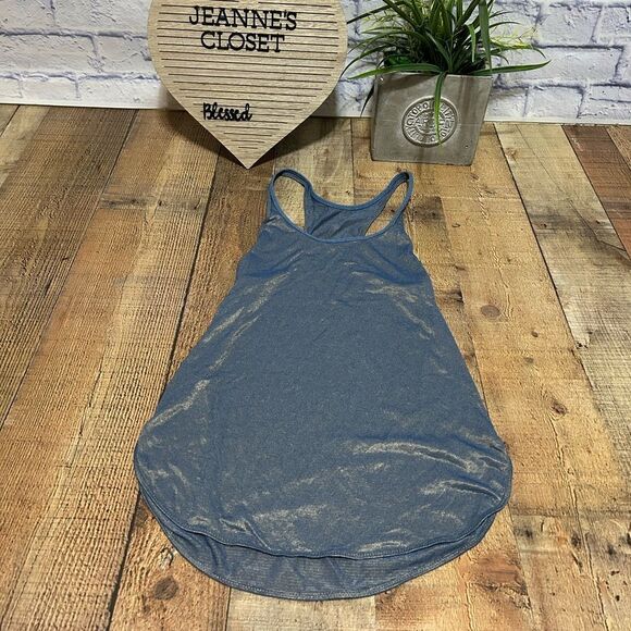 Lululemon What The Sport Singlet Tank Top Heathered Poseidon Gold W1L07S size 4 - Picture 11 of 11